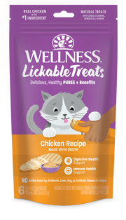Wellness Lickable Cat Treat Chicken 2.5oz by Pet Food Warehouse