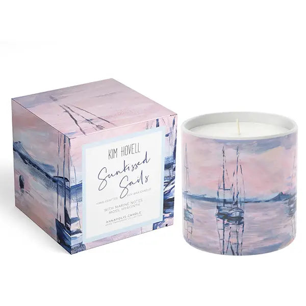 Annapolis Candle Sunkissed Sails Boxed Candle by Harbour Thread
