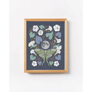 Luna Moth Moonflower Art Print (8x10) by Wild Lark