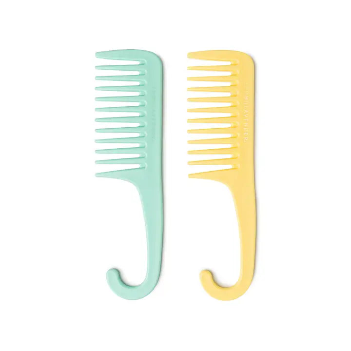 Lemon Lavender Knot Today Detangling Shower Comb by Wild Lark