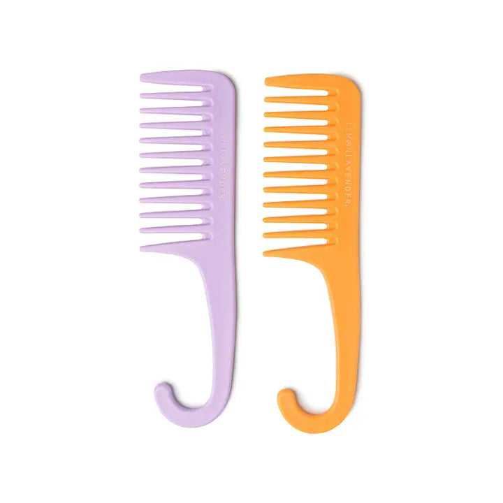 Lemon Lavender Knot Today Detangling Shower Comb by Wild Lark