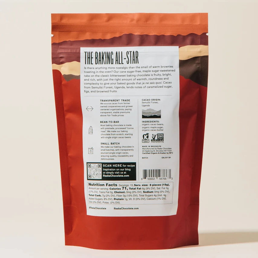 75% Maple Dark Baking Chocolate by Wild Lark