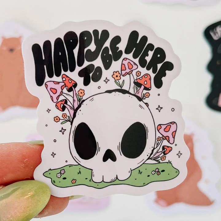Happy To Be Here Sticker by Wild Lark