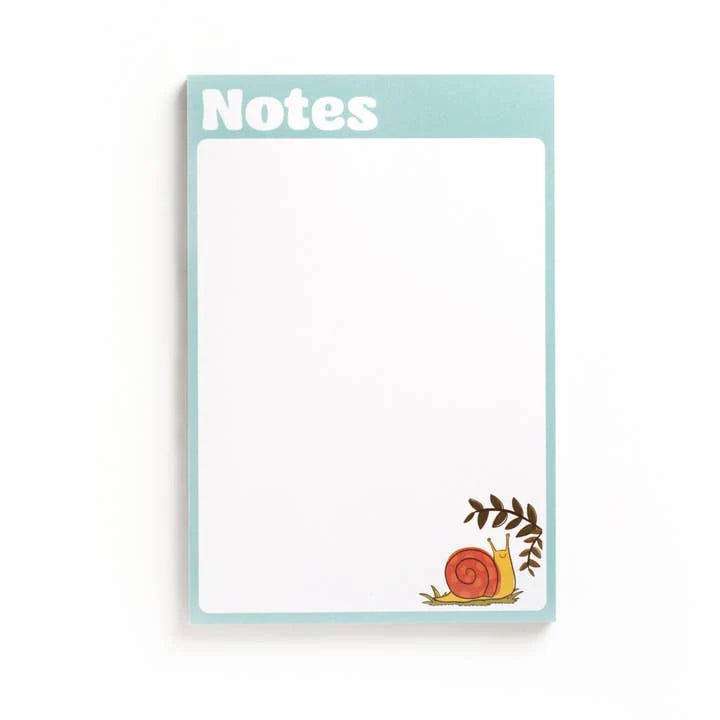 Cruisin’ Snail Notepad by Wild Lark