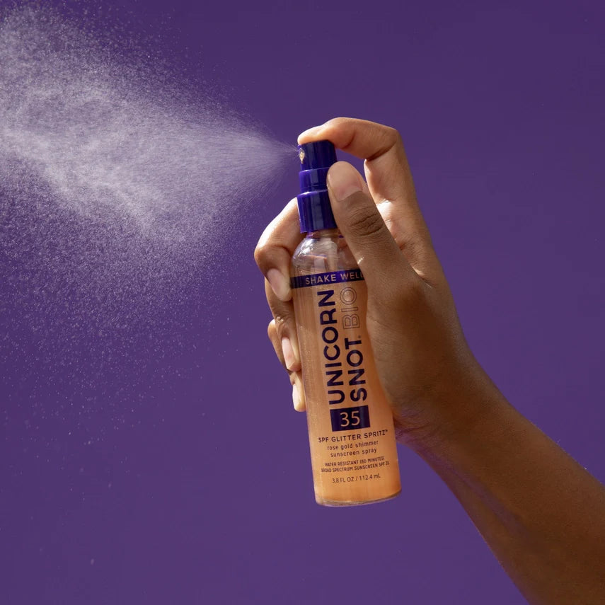 Spf 35 Glitter Spritz Sunscreen - Rose Gold by Wild Lark