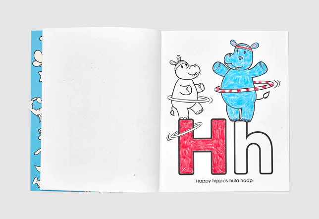 Coloring Book Toddler ABC Amazing Animals by Homeportonline