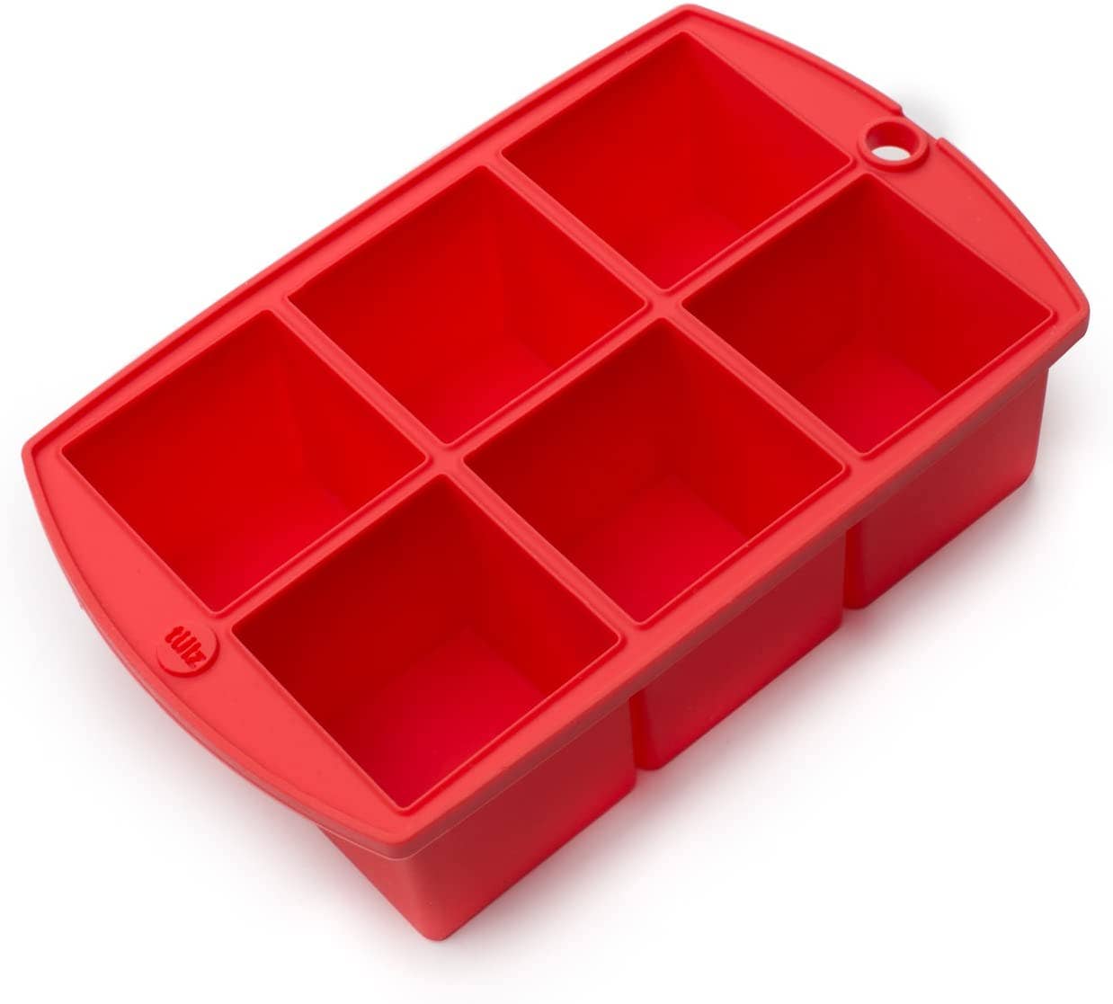 TULZ Mega Ice Block Tray, Ruby, 7.25" x 4.5" x 2" by Kiss the Cook