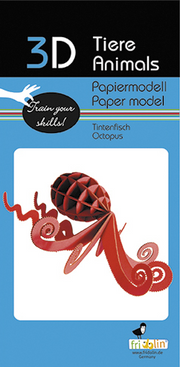3D Paper Model Kit Octopus by Homeportonline