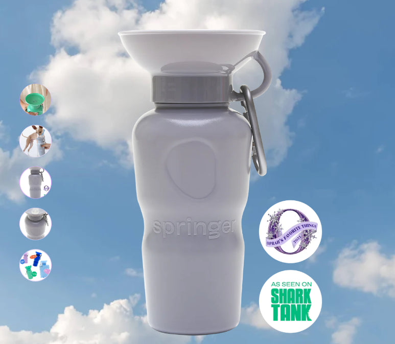 Springer Pet Classic Travel Bottle Grey 22oz by Pet Food Warehouse