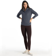 Free Fly Women's Bamboo Lightweight Fleece Cropped Hoodie by Alpine Shop