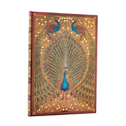 Hafiz's Peacocks Midi Lined Hardcover Journal, 144pg, 120GSM by Paperblanks (Sangorski & Sutcliffe)