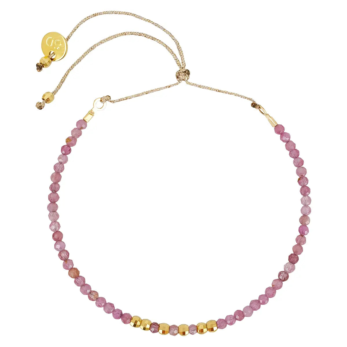 SDB Multi Dolly Bracelet - Pink Tourmaline by Harbour Thread