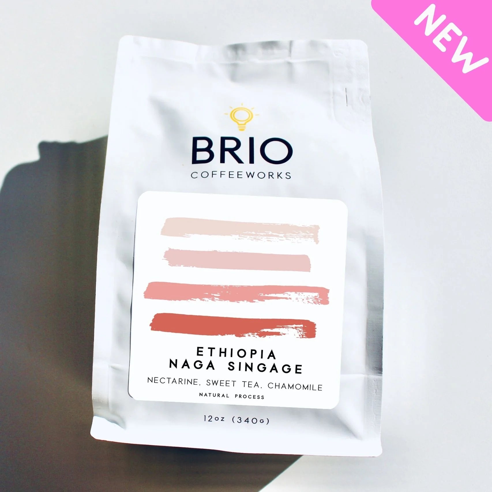 Ethiopia Naga Singage Natural Coffee - 12 oz. by Brio Coffeeworks