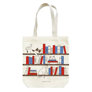 Bookshelf Cats Tote by Wild Lark