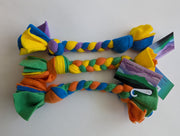 Camel's Hump Handicrafts Braided Tug Tricolor Small 11"-12" by Pet Food Warehouse