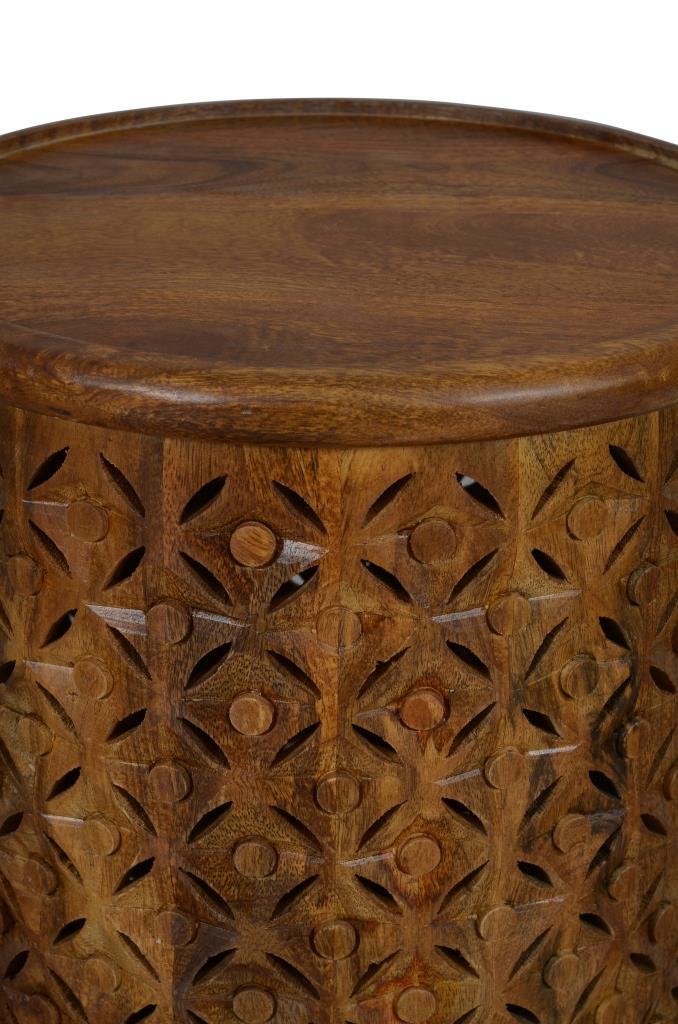 Global Archive Decker Drum Table Small Mango by Homeportonline