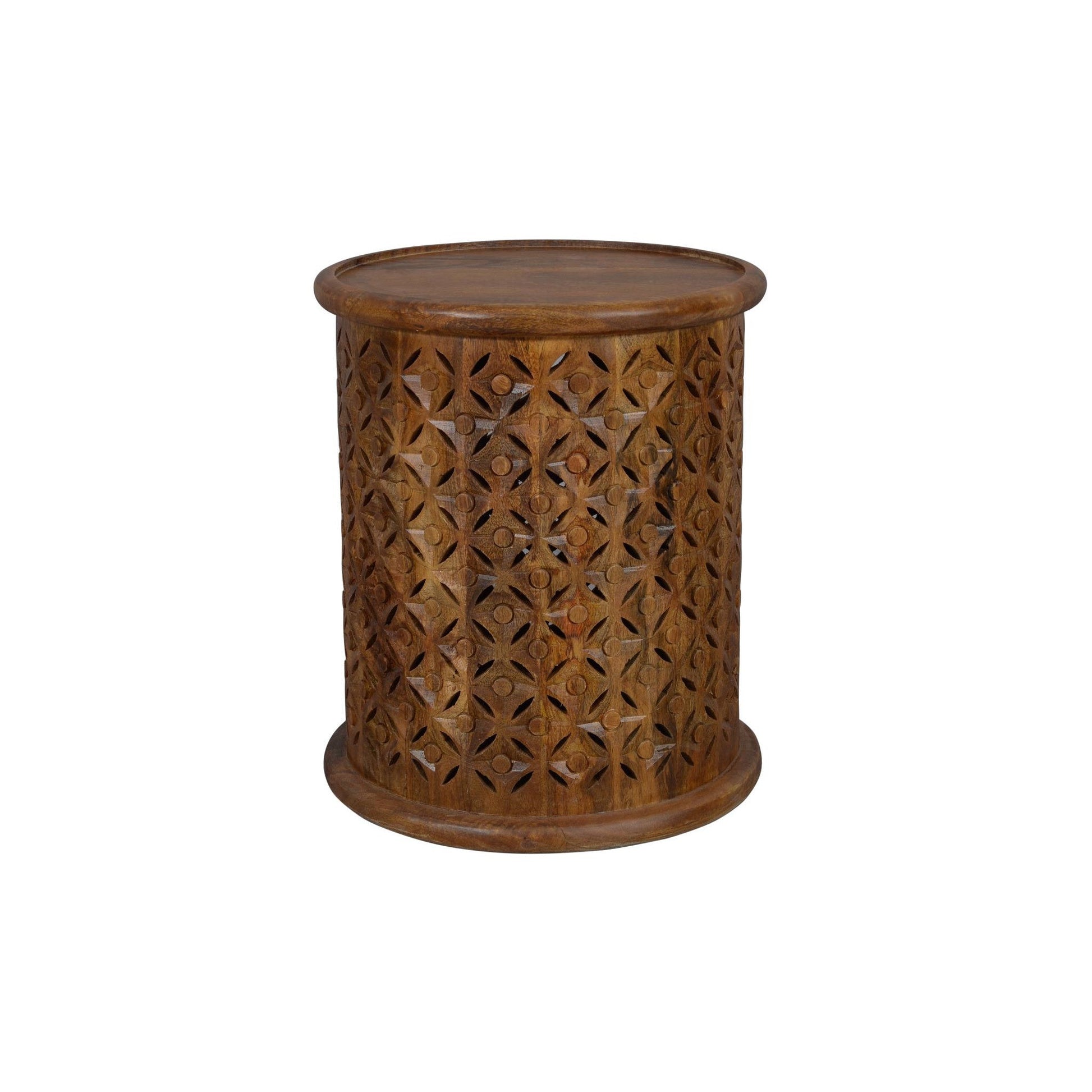 Global Archive Decker Drum Table Small Mango by Homeportonline
