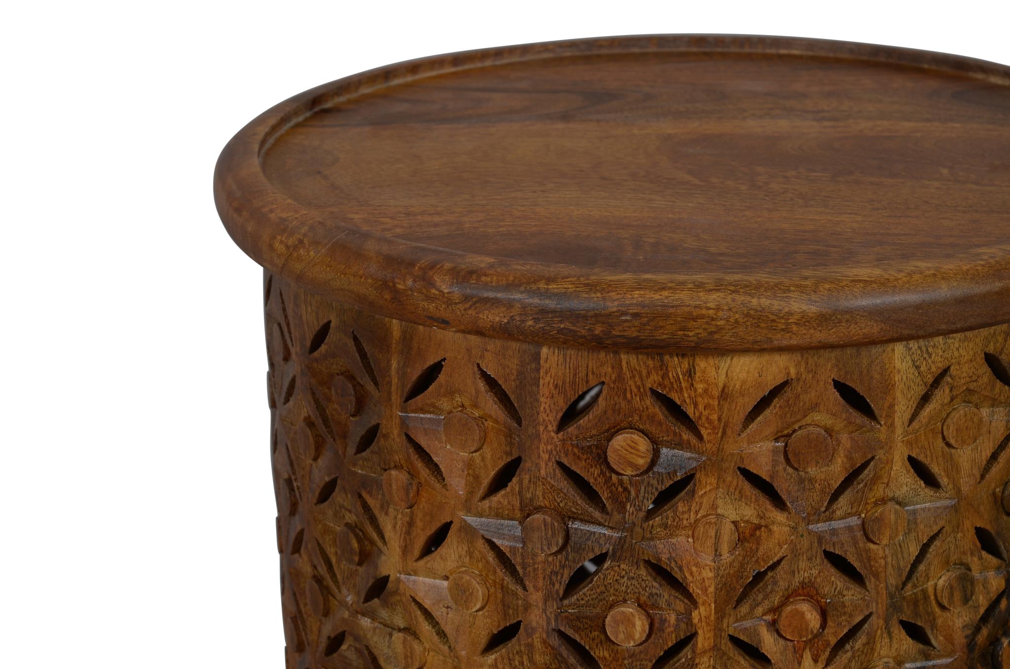 Global Archive Decker Drum Table Small Mango by Homeportonline