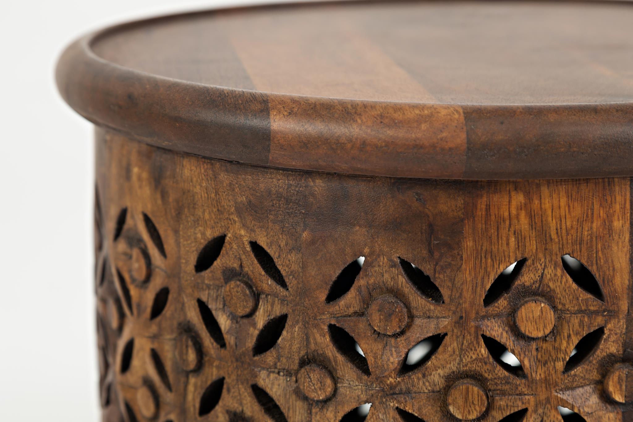 Global Archive Decker Drum Table Large Mango by Homeportonline