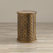 Global Archive Decker Drum Table Large Mango by Homeportonline