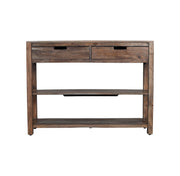 Reynolds Sofa Table 2 Drawer Grey Wash by Homeportonline