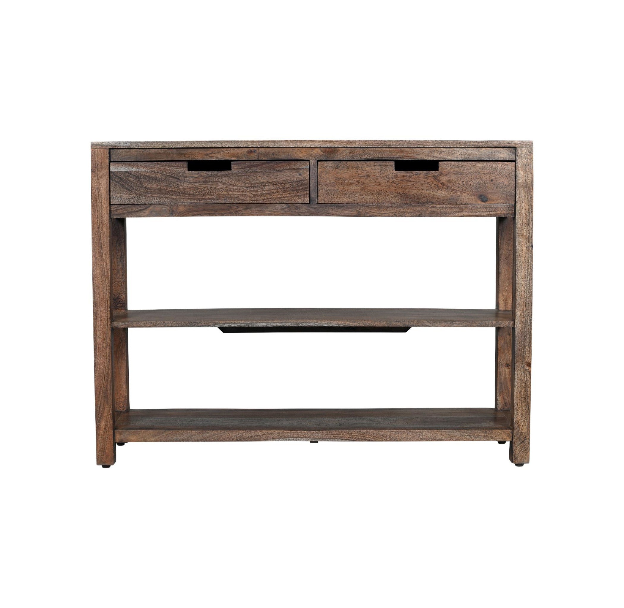 Reynolds Sofa Table 2 Drawer Grey Wash by Homeportonline