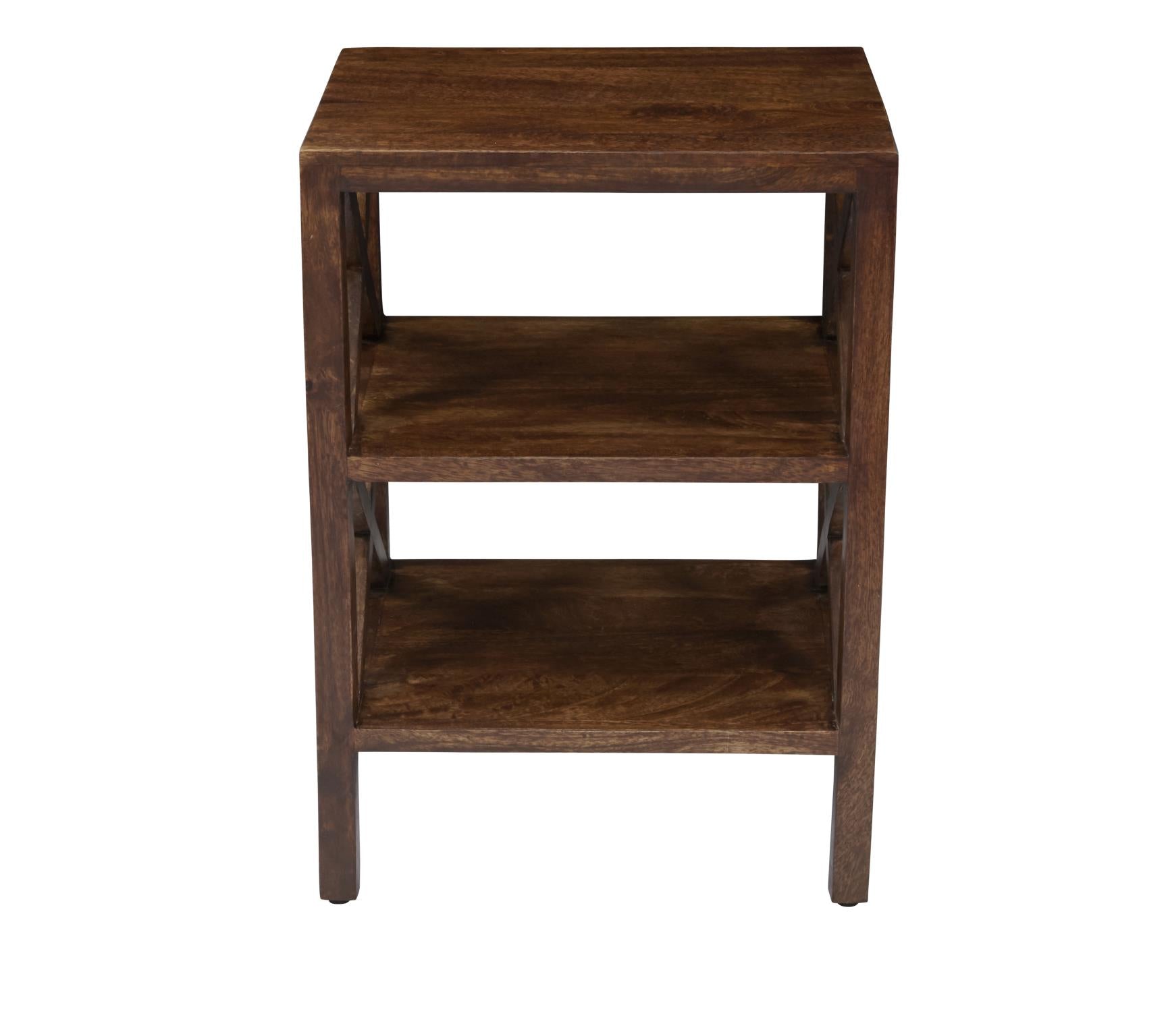Global Archive Dylan X Side Table Walnut Stained Mango by Homeportonline