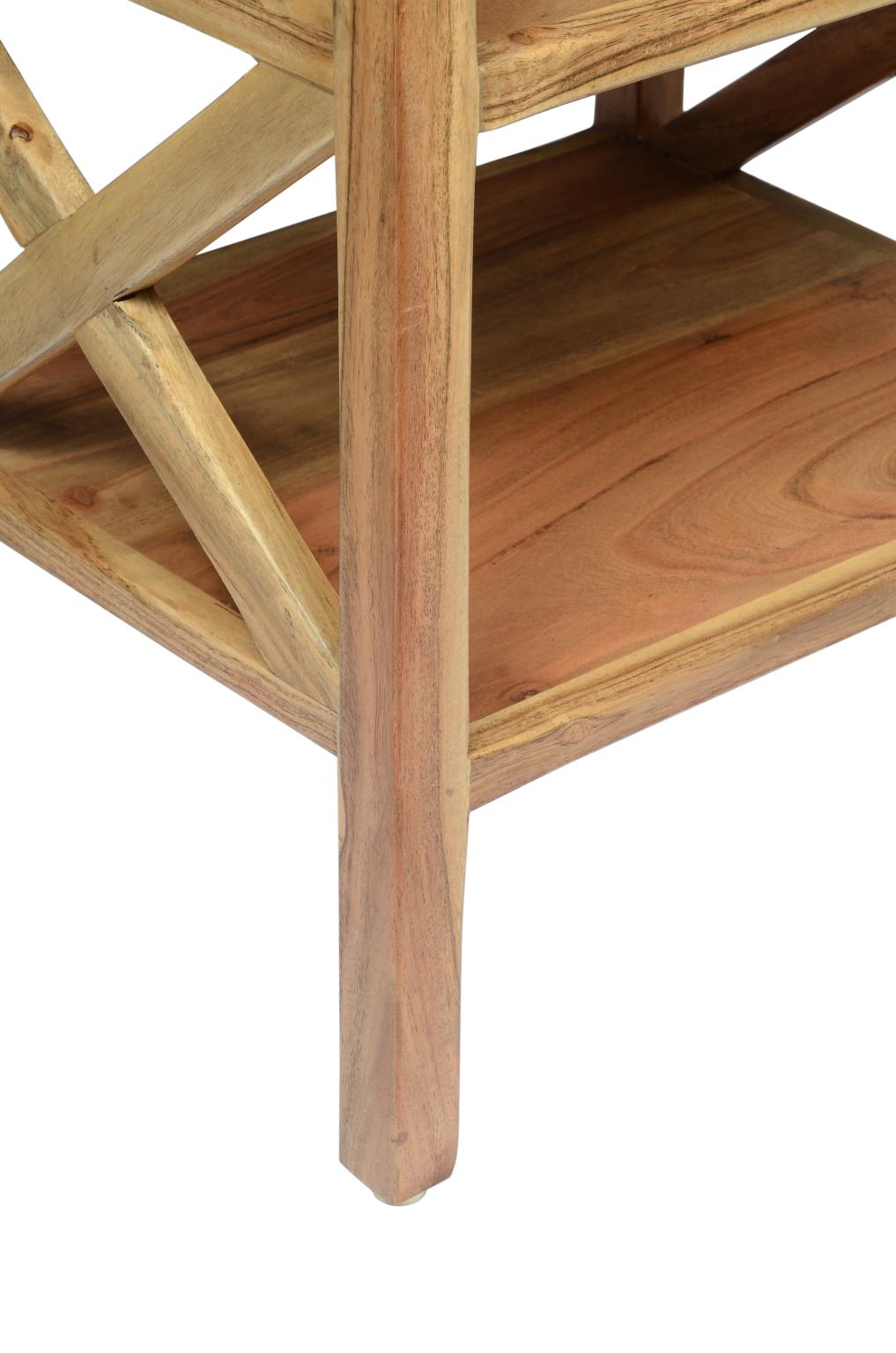 Global Archive Dylan X Side Table Natural by Homeportonline