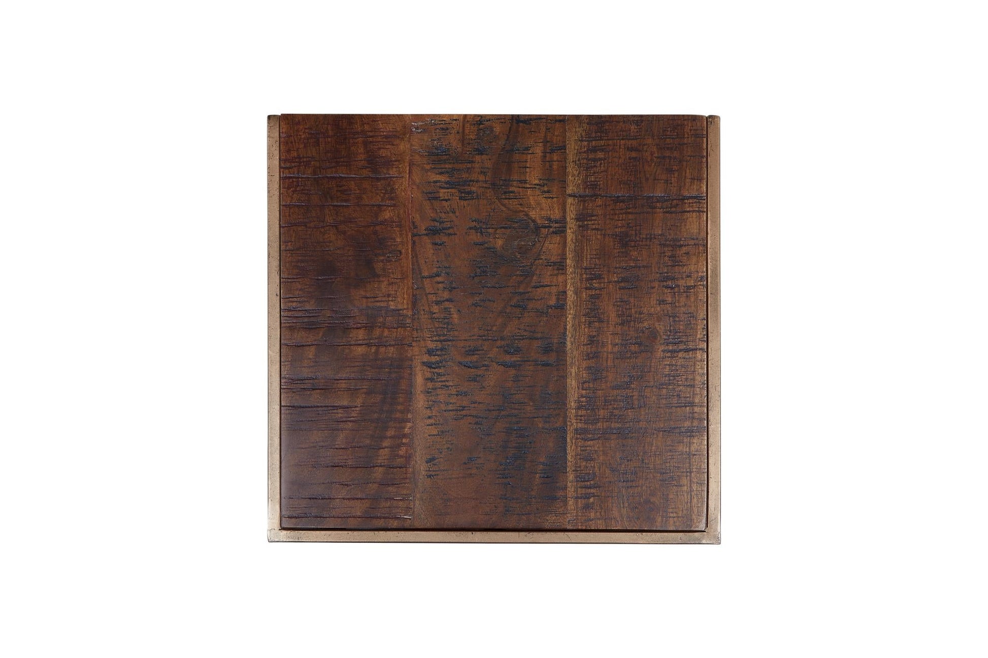 Stella C Table Chestnut Acacia Wood & Burnished Copper by Homeportonline