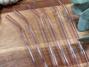 Pink Glass Straws by Wild Lark