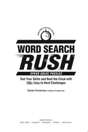 Word Search Rush Test Your Skills and Beat the Clock with 150+ Easy to Hard Challenges