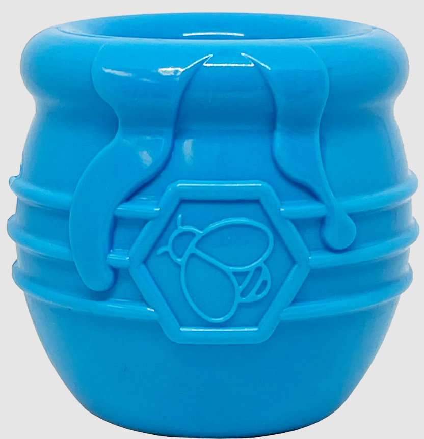 SodaPup Pup X Honey Pot Treat Dispenser Blue by Pet Food Warehouse