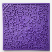 SodaPup Bones Design Emat Enrichment Lick Mat Large Purple by Pet Food Warehouse