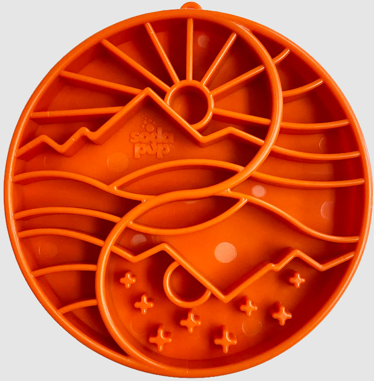 SodaPup Yin Yang Shallow Ebowl Burnt Orange by Pet Food Warehouse