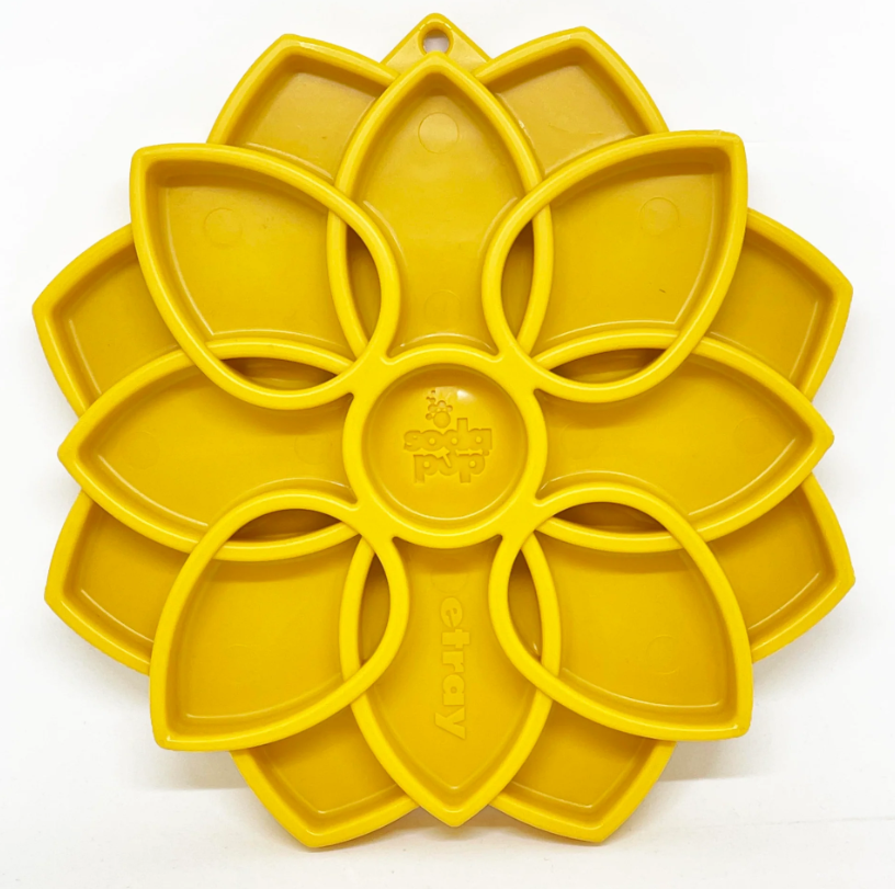 SodaPup Mandala Etray Feeder Yellow by Pet Food Warehouse