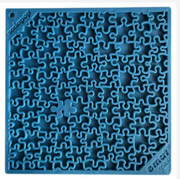 SodaPup Jigsaw Design Emat Enrichment Lick Mat Large Blue by Pet Food Warehouse