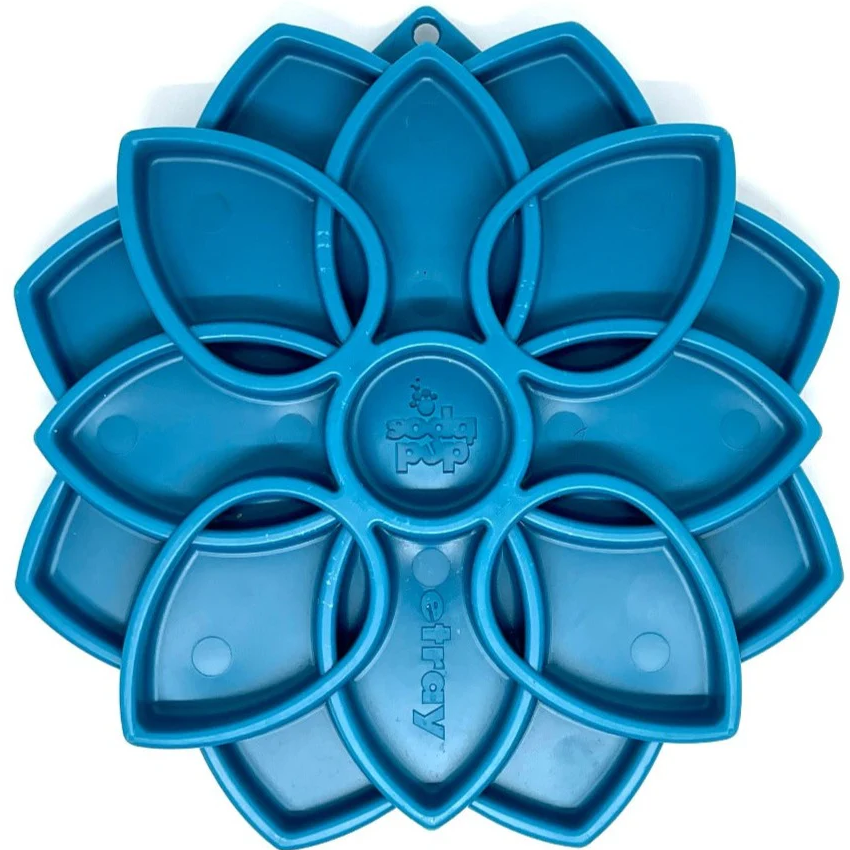 SodaPup Mandala Etray Feeder Blue by Pet Food Warehouse