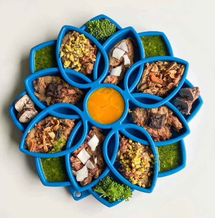 SodaPup Mandala Etray Feeder Blue by Pet Food Warehouse