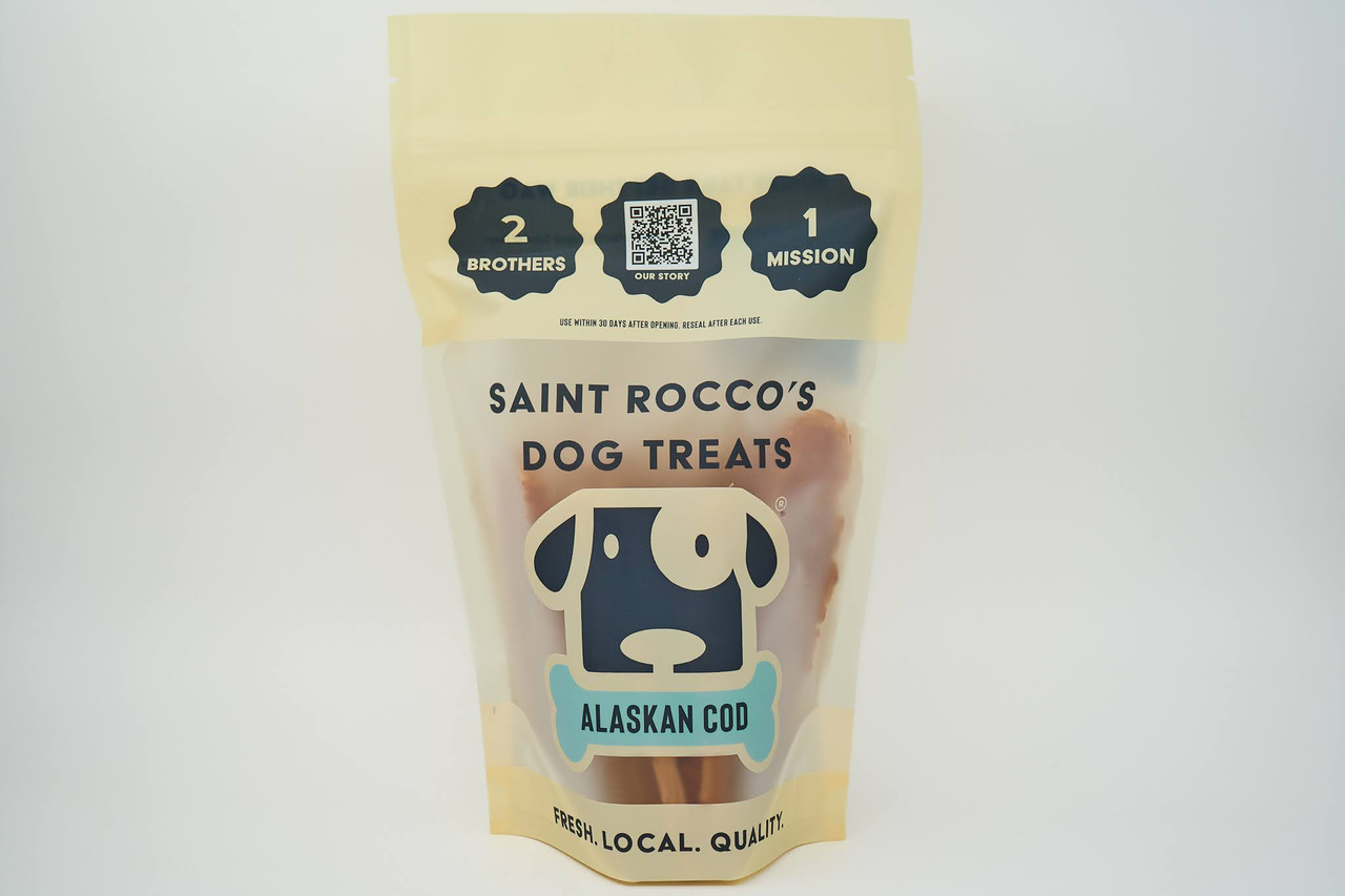 Saint Rocco’s Dog Treats Alaskan Cod 8oz by Pet Food Warehouse