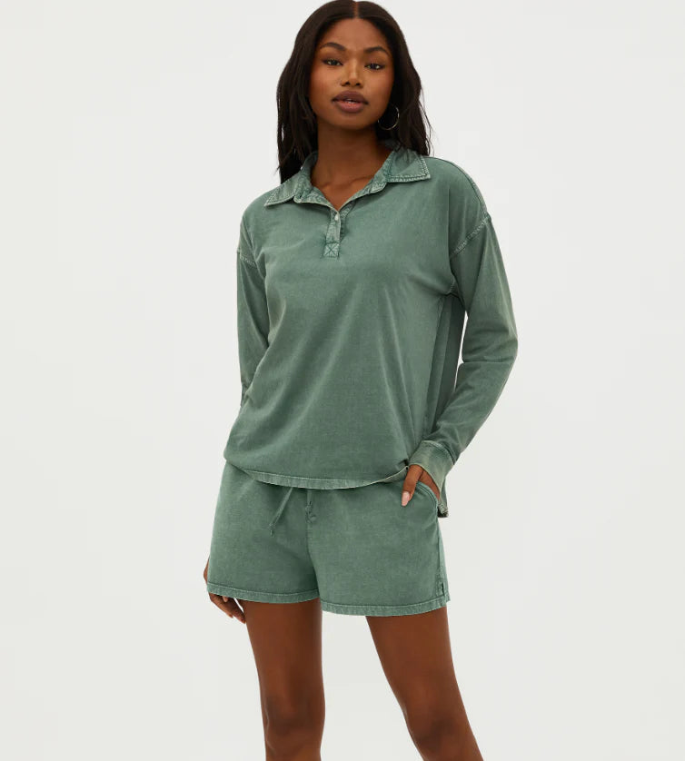 Beach Riot Nico Short - Queen Palm by Harbour Thread