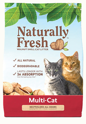 Naturally Fresh Walnut Multi-Cat Clumping Litter 40lb by Pet Food Warehouse