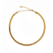 Arms of Eve Samara Gold Snake Chain Necklace by Harbour Thread
