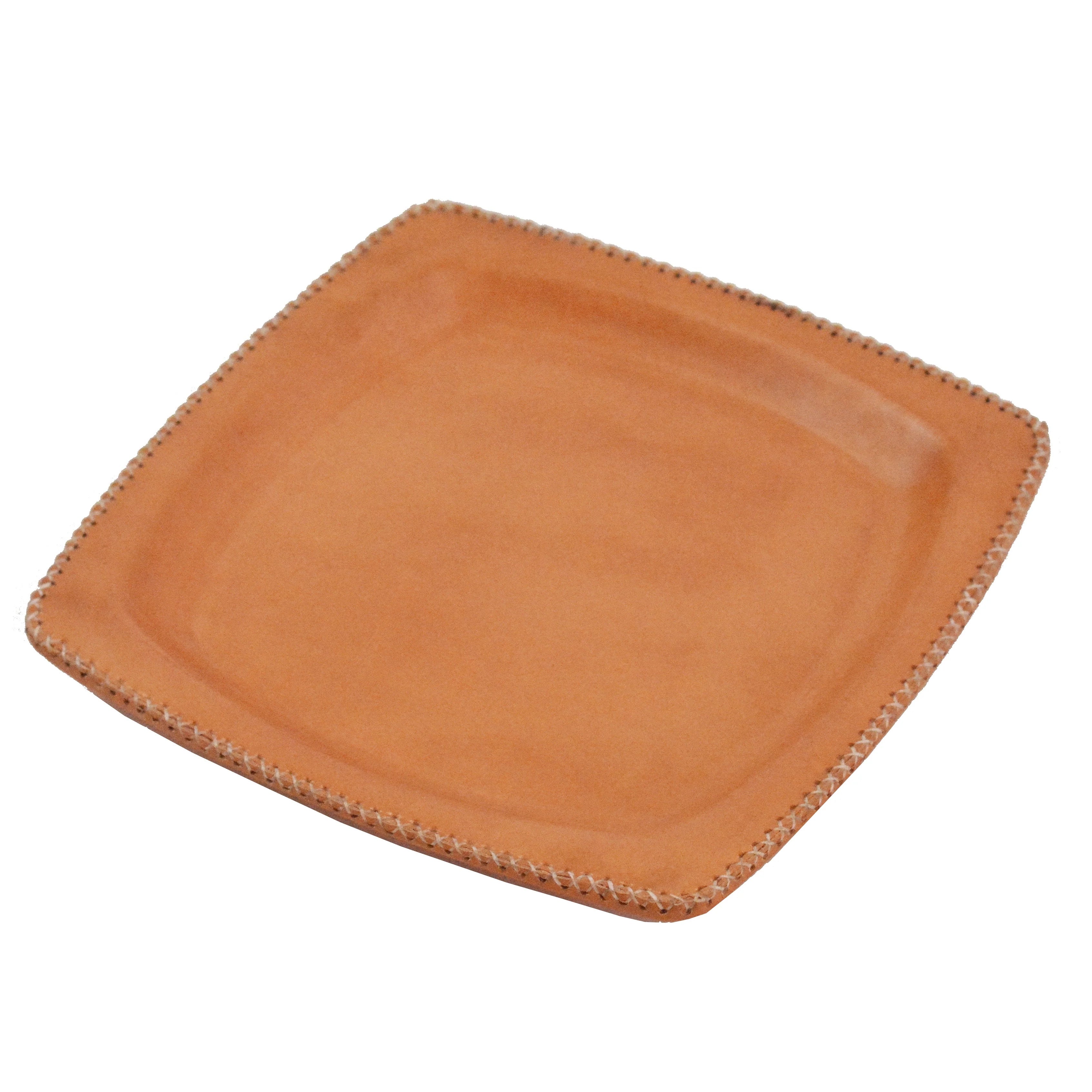 Leather Square Tray by DandyLion