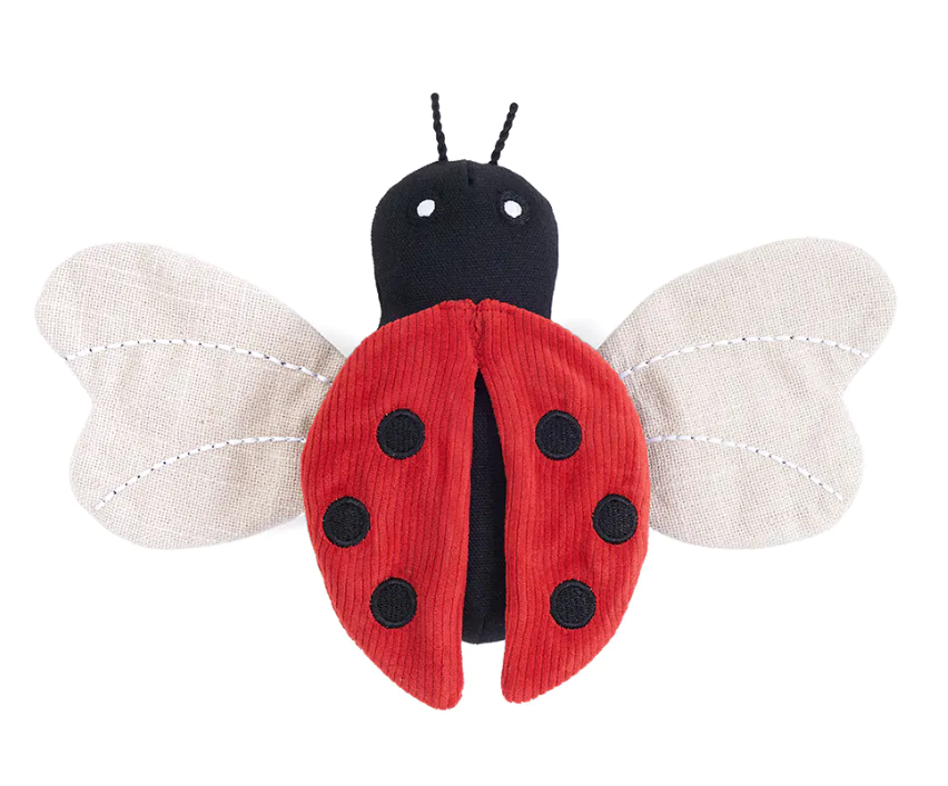 Zippy Paws Dog Toy Corduroy Critter Ladybug by Pet Food Warehouse