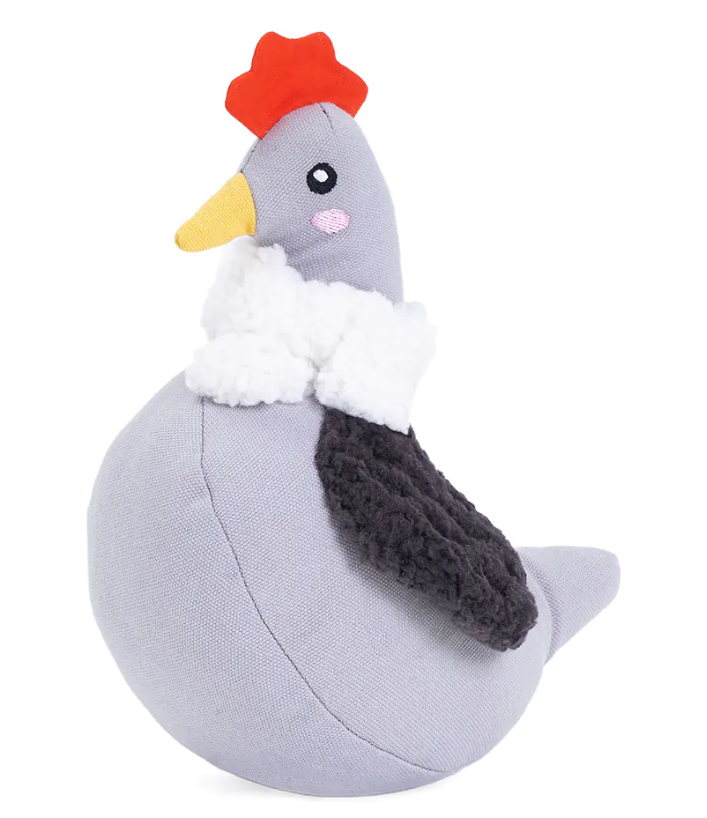 Zippy Paws Dog Toy Cotten Cuddler Chicken by Pet Food Warehouse