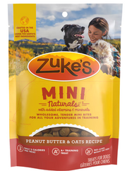 Zuke's Mini Naturals Peanut Butter Dog Treat 16oz by Pet Food Warehouse