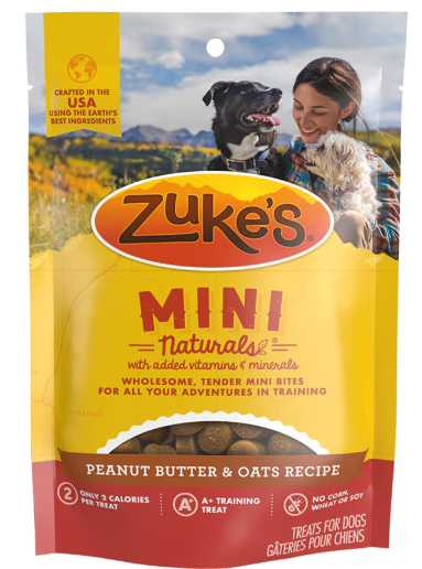 Zuke's Mini Naturals Peanut Butter Dog Treat 16oz by Pet Food Warehouse