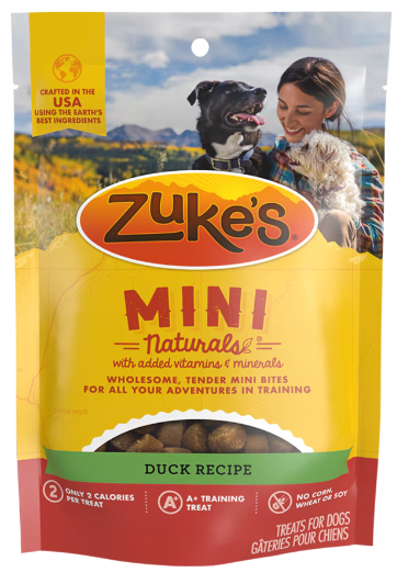 Zuke's Mini Naturals Duck Dog Treat 16oz by Pet Food Warehouse