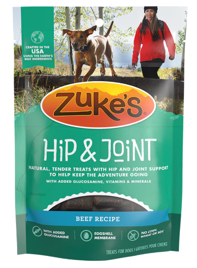 Zuke's Hip Action Beef Dog Treat 16oz by Pet Food Warehouse