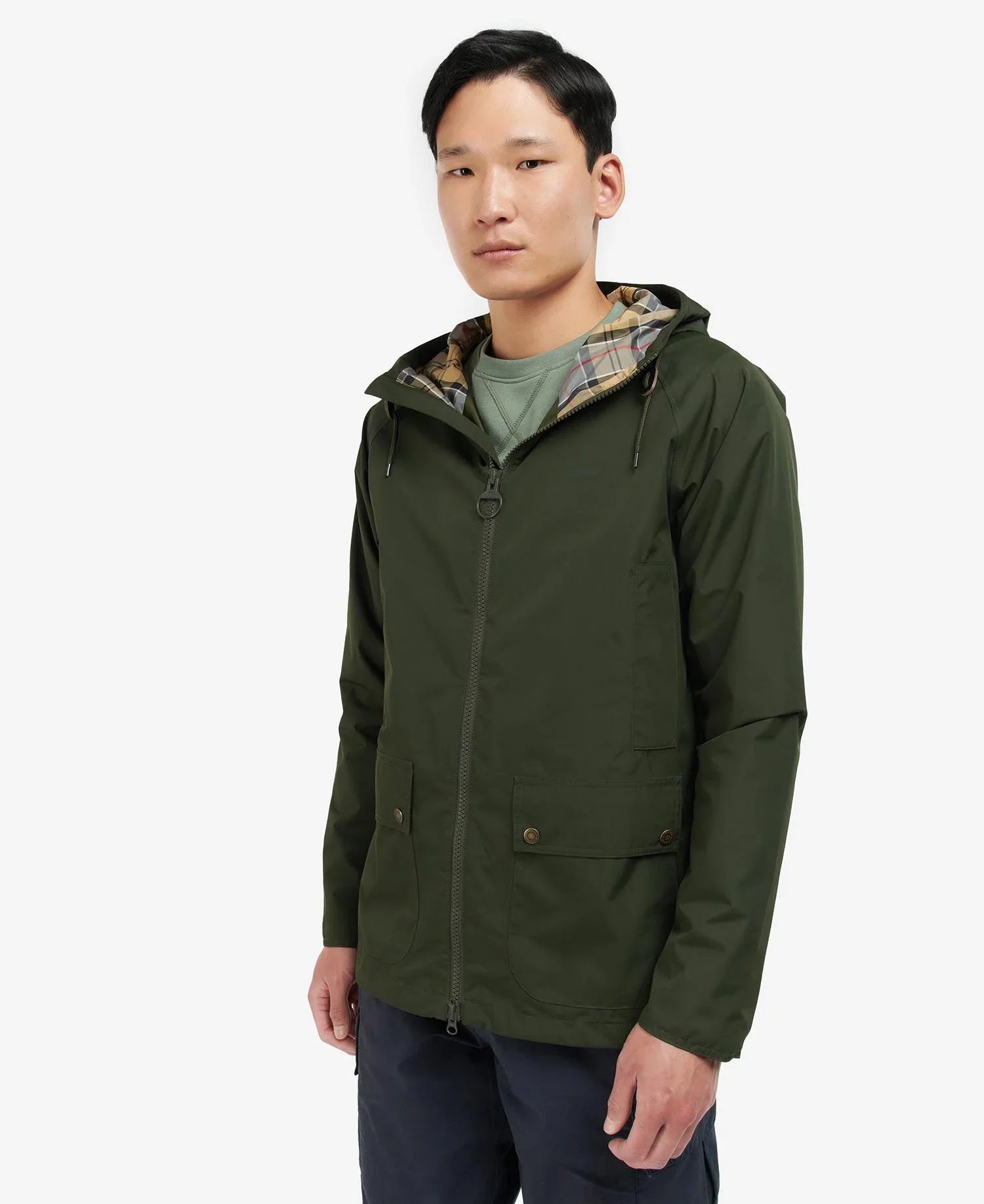 Barbour Hooded Domus Jacket - Sage/Dress by Harbour Thread